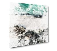 Beach in Tarifa Spain Watercolour Canvas Print | Gallery Wrapped 30mm Frame Wall Art | 14x14 inches | Ready to Hang | Modern Seascape Picture | Living Room Bedroom Lounge Office