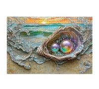 Beach Jigsaw Puzzles for Adults 1500, 1500 piece Jigsaw Puzzles for Adults, Challenging Wooden Jigsaws Puzzle for The Whole for Women, Puzzle for Home Wall Decor, Gifts for Women, Theme: Shell R-92