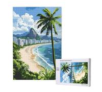 Beach Jigsaw Puzzles for Adults 5000, Coconut Tree Puzzles for Adults Wooden, Funny/Difficult/Impossible/Challenging Decompression Games, As a Birthday for Women and Men M-1892