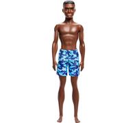 Barbie Beach Ken Doll Brown Hair/Brown Eyes Wearing Blue Swimsuit