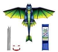 Beach Kite - Extra Large Wind Flyer for Outdoor Fun, Durable Fabric with Lightweight Frame and Smooth Handle for Easy Control, Recreational Toy for Kids Teens Adults Friends Park Garden Yard Travel