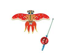 - Beach Kite with Sturdy Poles, Dynamic Wing Construction Including Cord for Powerful Flying during Ideal Outdoor - for Family Activities by the Sea Theme Parks (Red, 30 cm)