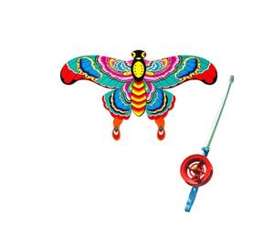 - Beach Kite with Sturdy Poles, Dynamic Wing Construction Including Cord for Powerful Flying during Ideal Outdoor - for Family Activities by the Sea Theme Parks (Yellow, 30 cm)