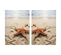 Beach Landscape Printed Passport Cover Case Passport Holder For Travel Passport Cards Protector Travel Covers Wallet Case RFID Blocking Leather Card Case for Women Men, Beach Landscape, 20.3x13.8cm,
