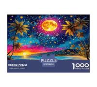 Beach Landscape1000Pieces JigsawPuzzlesseaside Scenery ForAdults Challenging LargePiecePuzzles Age12+byth HomeDecoration Brainteasing Adults Jigsaw Puzzle 38x26cm/1000pcs