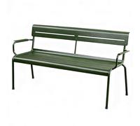 Beach Leisure Bench, Aluminum-magnesium Alloy Outdoor Bench, Waterproof and Rustproof, Stable and Non-wobbly, for Yard Patio Entryway Park(Green,160cm/63in)