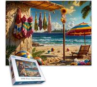 Beach Life 1000 Piece Jigsaw Puzzle for Adults | Vibrant Summer Beach & Coastal Scene | Relaxing & Fun Jigsaw for Seaside Lovers & Holiday Enthusiasts Size 66 x 50cm