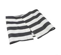 Beach Lounger Replacement Cloth 120x45cm Wear-Resistant Polyester | Double-Sided Beach Chair Replacement Fabric 120x45cm, Quick-Dry Polyester for Sun Loungers Deck Chairs, Black White Pattern