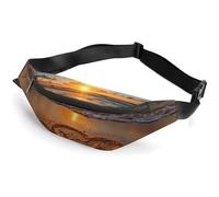 Beach Love Sunset Belt Bag Fanny Pack Crossbody Bags Waist Pack for Running Workout