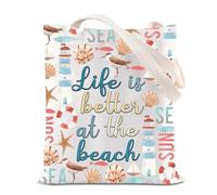 Beach Lover Gift Life Is Better At The Beach Tote Bag Summer Vacation Gift Beach Life Gift Sailing Beach Handbag (the beach UK)