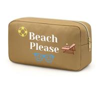 Beach Makeup Bag Beach Gifts for Women Beach Lover Gift Beach Bags Sunshine Beach Trip Gift Nature Lover Gift Beach Vacation Gifts for Women Her Sister Daughter Friend Cosmetic Bag for Beach