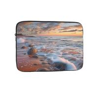 Beach Maui Hawaii Sunset Sea Waves Clouds Print Laptop Sleeve, Compact Portable Protection for 13 inch Devices, Pad Tablet, Work, Travel & Office Use