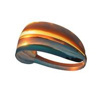 Beach Maui Hawaii Sunset Sea Waves Clouds Sports Headband For Men Women Tennis Sweat Band For Workout Sports Headbands Elastic For Running