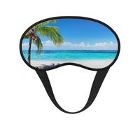 Beach Ocean Tree Sleep Eye Mask, Comfortable Eyeshade for Sleeping, Cover Lightweight Funny Sleeping Blindfold for Men and Women