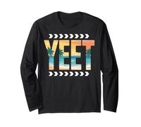 Beach Ocean Yeet Funny Saying Quote Slang Yeet Long Sleeve T-Shirt
