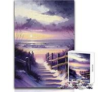 Beach on The Baltic Sea Jigsaw 1000 Pieces for Adults Brain Training Educational Game Ideal Surprise Gift for Loved Ones Size 38x52cm