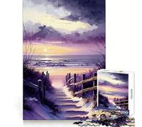 Beach on The Baltic Sea Jigsaw Puzzle 1000 Piece for Teenagers Think Training Time Well Spent Defined Edges Festive Present (38x26cm)