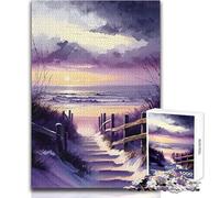 Beach on The Baltic Sea Puzzle for Adults 1000 Pieces Focus Building Educational Activity for Festive Occasions Size 50x75cm