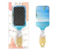 Beach Palm Hair Brush Ocean Beach Wet Dry Air Cushion Hair Brush Plastic Detangler Hairbrush for Kids Adults Back To School Gift Women Men