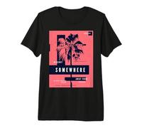 Beach Palm Tree Paradise Vacation Streetwear Premium T-Shirt