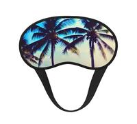 Beach Palm Trees 1 Print Adults Washable Eye Mask for Nap Light Blocking for Home Hotel Airplane Camping