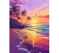 Beach Palm Trees 1500 Piece Jigsaw Puzzles For Adults, Fun Challenging & Brainteasing 1500 piece Adult jigsaw puzzle, Impossible puzzles, Gift for Men/Women, Finished Size is 87x57cm