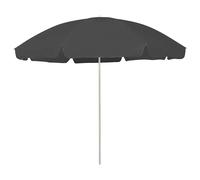 Beach Parasol Anthracite 300cm Polyester UV Protective Tilt Outdoor Shade Large