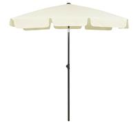 vidaXL Beach Parasol Outdoor Umbrella Sun Shelter Canopy Sunshade Sand Yellow