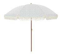 Beach Parasol Polyester and Steel Outdoor Garden Shade Modern Umbrella vidaXL