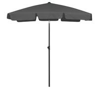 Beach Parasol Sand Yellow 180x120 cm UV Polyester Tilt 232 cm Pole 28/32 mm Sun