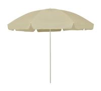 Beach Parasol Sand Yellow 300cm Polyester Tilt UV Resistant 32mm PoleCanopy265cm