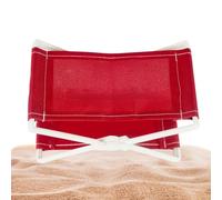 Beach Pillow, Compact Folding Head Support, 12x8 Inch Cushion Pad With Portable Build, Soft Fabric Rest Pillow, Summer Sand Pad With Modern Style, Relaxation Accessory For Patio Hiking Travel