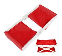 Beach Pillow - Folding Ergonomic Neck Support for Sleeping with Portable Frame | ABS Material with Soft Cloth Cover Feature, Compact Design, Outdoor Summer Travel Hiking Backpacking Gear Blue