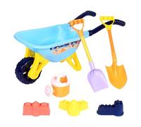 Beach Play Set | 7 Pieces Bucket Rake and Portable Sand Cutters, Large Beach Sand Construction Kit | For Sea Garden Games Pool Family Yard Camping House