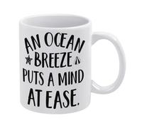 Beach Quotes Mug Beach House Decor Beach Themed Mug Funny Coffee Mug,Man Cave Prints,The Best Gift for Colleagues, Parents, and Grandparents, 110z Men and Women