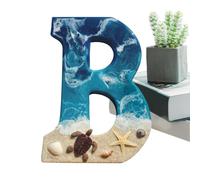 Beach Resin Letters - Beach House Decor Beach Themed Letter,Large Resin Letters Decorative Letters Hangings Ornaments For Living Room Home
