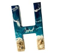 Beach Resin Letters, Beach Themed Letter Blue Letter Wall Decor, Letters Decorative Beach Letters Decorative For Beach Theme Hotels