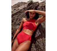 Beach Riot Celine Ribbed One-Piece Swimsuit at Free People in Holiday Red, Size: XS - female
