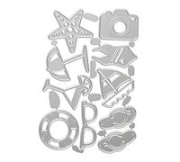 Beach Sailing Handicrafts Cutting Dies Metal Cutting Stencils For Scrapbooking Album Stamp Paper Card Mold