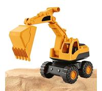 Beach Sand Excavator Toy , Inertia Slide Rolling Body Flexible Arm Rotating Cabin For Casual Play, Premium Molded ABS Construction Model For Little Kid, Family Gathering Coastal Ground