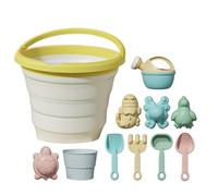 Beach Sand Toy - 4 Fun Beach Toy Set | Compact Mini Beaach Bucket | Durable Sand Bucket Perfect For Sandcastle Building, Outdoor Play & At The Beacch Or Backyard
