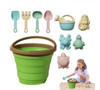 Beach Sand Toy - 4 Fun Beach Toy Set | Compact Mini Beaach Bucket | Durable Sand Bucket Perfect For Sandcastle Building, Outdoor Play & At The Beacch Or Backyard