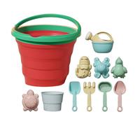 Beach Sand Toy - 4 Fun Beach Toy Set | Compact Mini Beaach Bucket | Durable Sand Bucket Perfect For Sandcastle Building, Outdoor Play & At The Beacch Or Backyard