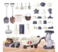 Beach Sand Toy Set - Encourages Creative Digging Game, Colorful Bucket and Shovel Compact Stackable Design, Durable Pieces + Safe Rounded Edges