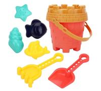 Beach Sand Toy Set - Kids Shovel Set, Sand Moulds, Summer Toys | Colorful Outdoor Beach Tools With Carry Bucket For Sand Play, Perfect For Boys And Girls Fun Time (ABS Material)