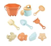 Beach Sand Toys - 10 Pieces with Shovel Bucket Rake