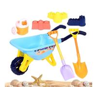Beach Sand Toys,Bright Sandbox Games Cart Shovels | Large Beach Sand Building Kit | for Activities, Backyard, Camping, Family, Home, Indoor, Lawn, Party, Picnic, Pool, Sea Side