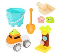 Beach Sand Toys,Fun Shovel Tool Digger | 7-pieces Beach Toys for Kids | for Water Swimming Diving Summer Vacation Family Outdoor Outside Pool