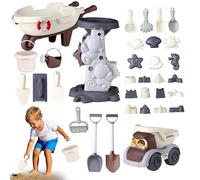 Beach Sand Toys | Sand Bucket and Shovels Set | Digging Play Game for Kids Ages 3+, Garden Beach Vacation Camping Backyard Activities
