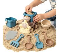 Beach Sand Toys - Summer Digging Scooping Game, Pool Play Set with Heavy Duty Reinforced Shovels, Travel Vacation Tools, Resort Seaside Kit, Outdoor Garden Accessories for Endless Backyard Fun